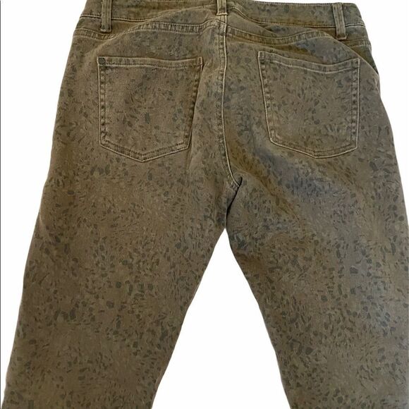 PART TWO Green Leopard Stretch Straight Leg Jean - Picture 5 of 11